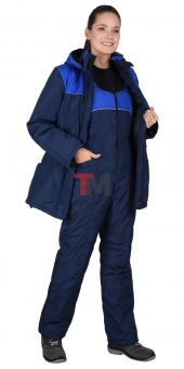 Костюм СОФИЯ женский светлая мята с тёмно-зелёным (СТ)
