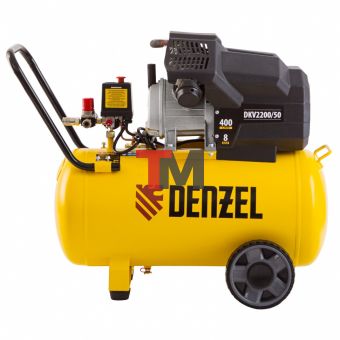 Компрессор воздушный DKV2200/50, Х-PRO 2.2 кВт, 400 л/мин, 50 л Denzel