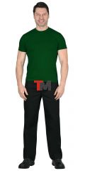 Футболка тёмно-зелёная  160г/м2