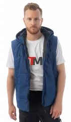 Жилет утепленный Brodeks KW112, синий (2XL)