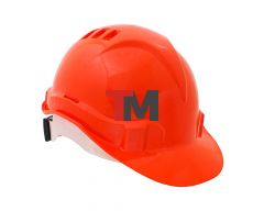 КАС(104)К-03 Каска защитная ЕВРОПЛАСТ оранжевая с храповым механизмом