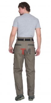 Брюки ТОКИО т. песочный с хаки 100%х/б пл. 265 г/кв.м