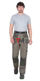 Костюм ТОКИО куртка, брюки т. песочный с хаки 100%х/б пл. 265 г/кв.м