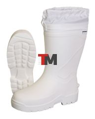 Сапоги из ЭВА с манжетой, МБС КЩС, утепленные, белые (5-1024-W03)