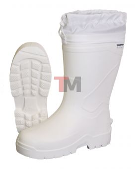 Сапоги из ЭВА с манжетой, МБС КЩС, утепленные, белые (5-1024-W03)