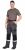 Костюм ПОЛИНОМ куртка и брюки, т.серый с черным со св.серым и красным, СОП