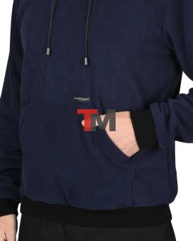 Толстовка флисовая синяя