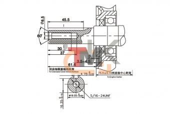 Двигатель Loncin G120F (R тип)