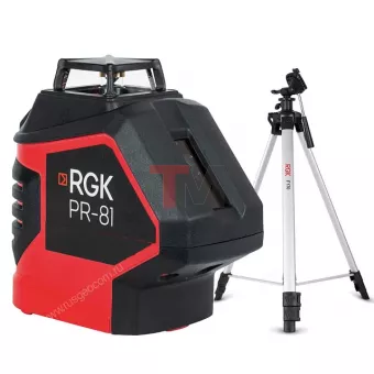Комплект лазерный уровень RGK PR-81 + штатив RGK LET-170
