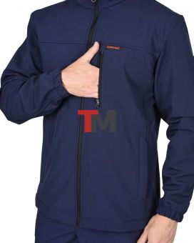 Куртка АЗОВ синий софтшелл пл 350 г/кв.м 