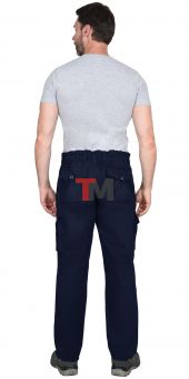 Брюки ТАКТИК синий тк. механический стрейч с ВО