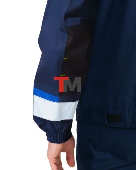 Костюм БОСТОН куртка, брюки, темно-синий с васильковой и чер. отд.