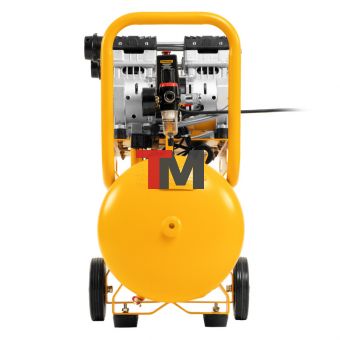 Компрессор безмасляный, малошумный DLS 1500/50, 1500 ВТ, 2x750, 50 л, 260 л/мин// Denzel