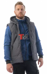 Жилет утепленный Brodeks KW112, серый (XL)