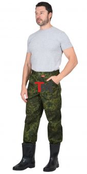 Костюм РЫСЬ куртка, брюки (тк. Рип-стоп 210) КМФ Цифра зеленая