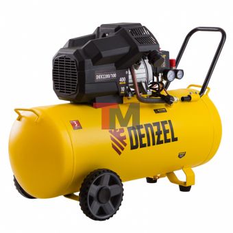 Компрессор воздушный DKV2200/100, Х-PRO 2.2 кВт, 400 л/мин, 100л Denzel