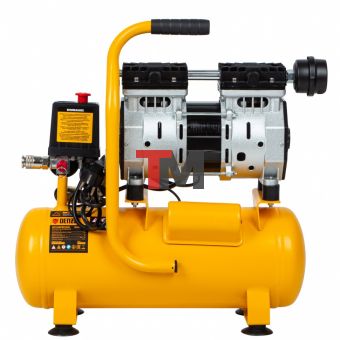 Компрессор DLS650/10 безмаслянный малошумный 650 Вт, 120 л/мин, ресивер 10 л Denzel
