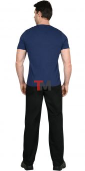 Футболка темно-синяя 160г/м2