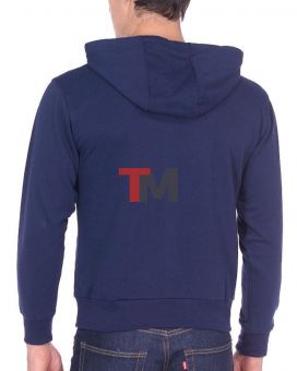 Толстовка темно-синяя с капюшоном (футер 240 г/м2)