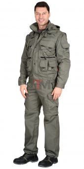 Костюм ТИГР куртка, брюки (тк. Rodos 245) Оливковый