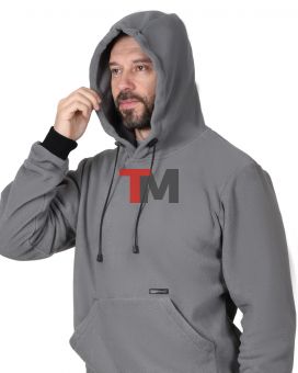 Толстовка флисовая серая