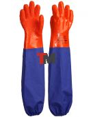 Перчатки Safeprotect РЫБАК ЛОНГ-SP (интерлок+ПВХ с крошкой, с нарукавником дл.26+40см)