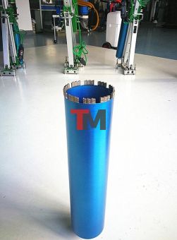 Алмазная коронка BYCON диаметр 92 мм L450 мм. CHETAK series. Лазерная сварка сегментов