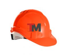 КАС(102)К-01 Каска защитная ЕВРОПА оранжевая c храповым механизмом
