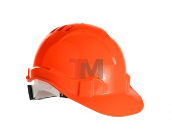 КАС(102)К-01 Каска защитная ЕВРОПА оранжевая c храповым механизмом