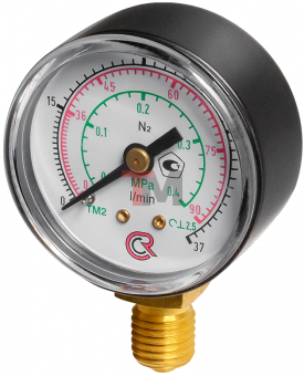 Манометр Сварог ТМ-210Р (0-90/37L/min(0,4 MПa) M12х1,5 N2