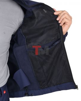 Костюм АЗОВ синий софтшелл пл 350 г/кв.м 