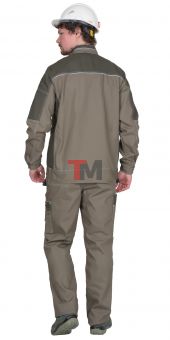 Куртка ТОКИО т. песочный с хаки  100%х/б пл. 265 г/кв.м