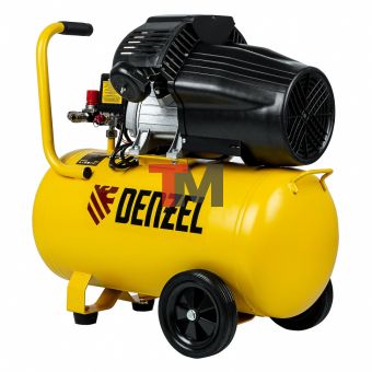 Компрессор воздушный DCV2200/50, прямой привод, 2.2 кВт, 50 литров, 380 л/мин Denzel