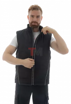 Жилет утепленный Brodeks KW101, синий/черный (3XL)