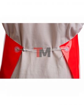 Фартук полиуретановый ЛАРИПОЛ уплотненный красный, толщина 0,3мм,р.90см х115см(ФАР013)(х12)