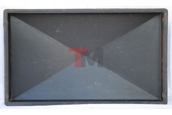 Форма декор Alpha 'Козырек 4-х скатный гладкий', 49x49x6.5