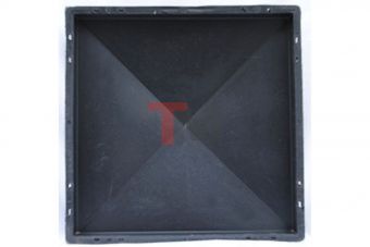 Форма декор Alpha 'Козырек 4-х скатный гладкий', 39x39x6.5