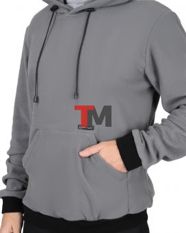 Толстовка флисовая серая
