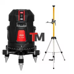 Комплект лазерный уровень RGK UL-44W Black + штанга-упор