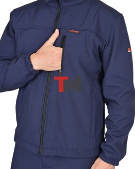 Костюм АЗОВ синий софтшелл пл 350 г/кв.м 
