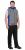 Жилет ТЕХНО (флис дублированный) серый с васильковым