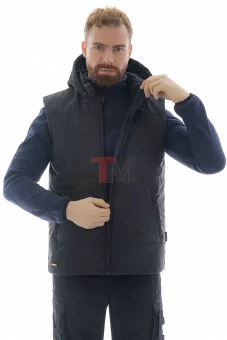 Утепленный жилет Brodeks KW 112, черный