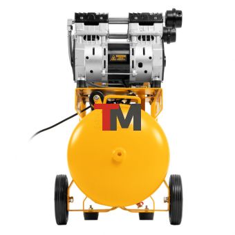 Компрессор безмасляный, малошумный DLS 1500/50, 1500 ВТ, 2x750, 50 л, 260 л/мин// Denzel