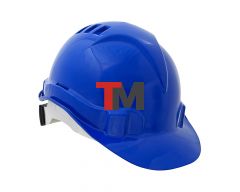 КАС(104)К-03 Каска защитная ЕВРОПЛАСТ синяя с храповым механизмом