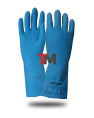 Перчатки Safeprotect КЩС-1-SP синие (латекс, слой Silver, толщ.0,45мм, дл.300мм)