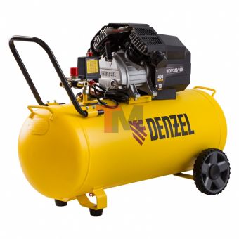 Компрессор воздушный DKV2200/100, Х-PRO 2.2 кВт, 400 л/мин, 100л Denzel