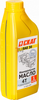 Масло СКАТ для 4-тактных двигателей минеральное SAE 30 1 л