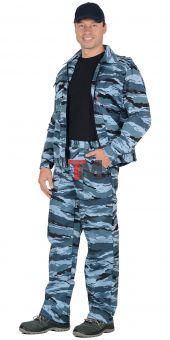 Костюм БЛОКПОСТ/ВЫМПЕЛ куртка, брюки (тк.смесовая) КМФ Серый вихрь