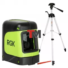 Комплект: лазерный уровень RGK ML-11G + штатив RGK F130, уровень RGK U2100