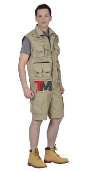 Костюм ТИГР куртка, брюки (тк. Rodos 245) Песочный